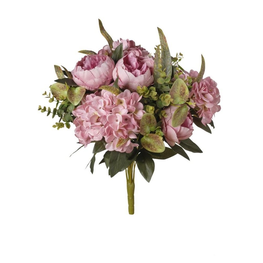 MAZZO PEONIE E ORTENSIE X17 CM55 LAVANDA